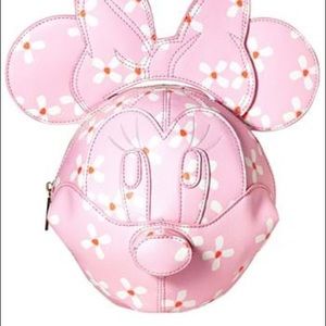 Danielle Nicole Disney Minnie Mouse 3D Head Cherry Blossom Crossbody NWOT